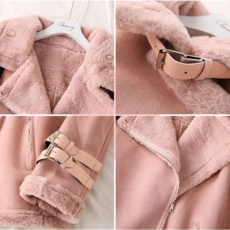 Женское замшевое пальто большого размера 5XL зимняя короткая куртка из