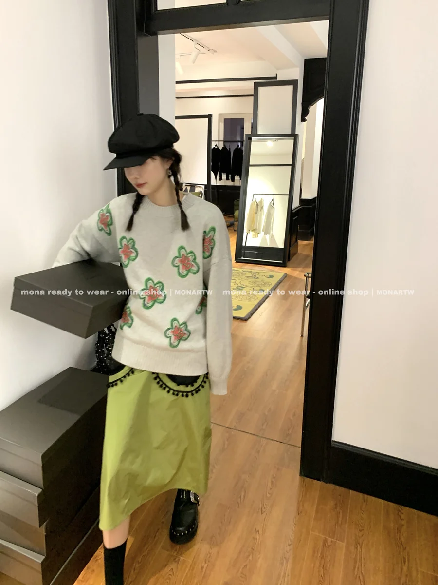 

Mona Loose and Lazy Style Knitwear Sweater for Women