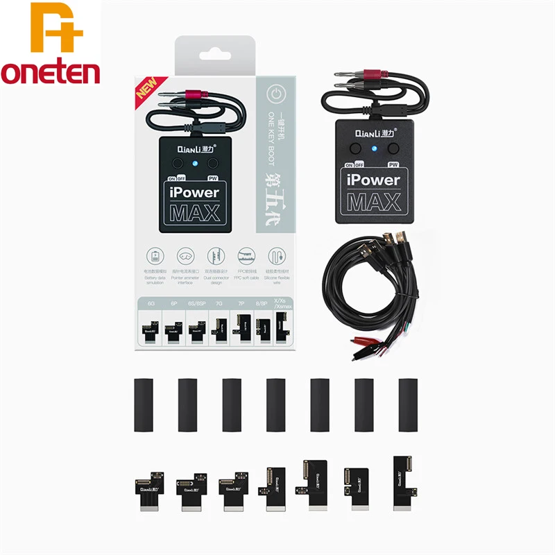 iPowerMAX Qianli Power Supply Test Cable With ON/OFF Switch iPower For iPhone 6/6P/6S/7P/8G/8P/X XS XS MAX DC Power Control Test Cable - Цвет: iPowerMAX