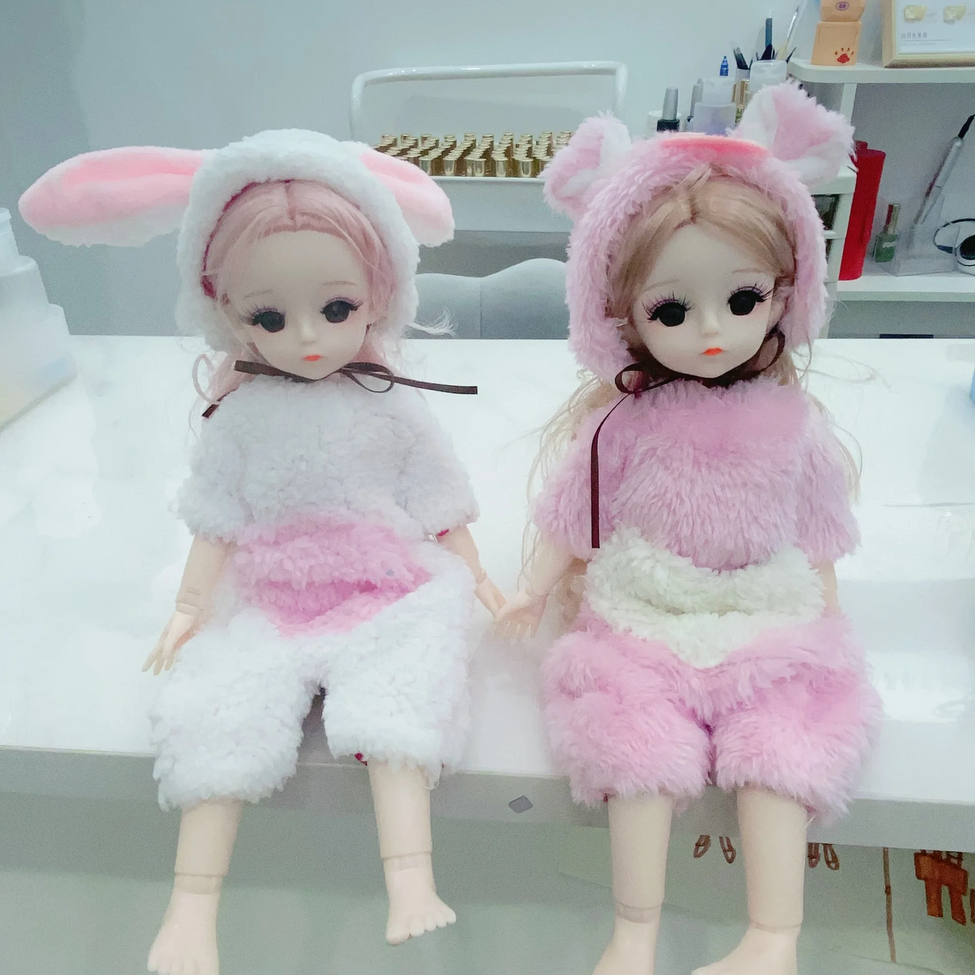 

1/6 Fashion Cute BJD Dolls Clothes Shoes Set 30cm Kawaii Doll Model Play House Toys Birthday Christmas Gifts for Girls