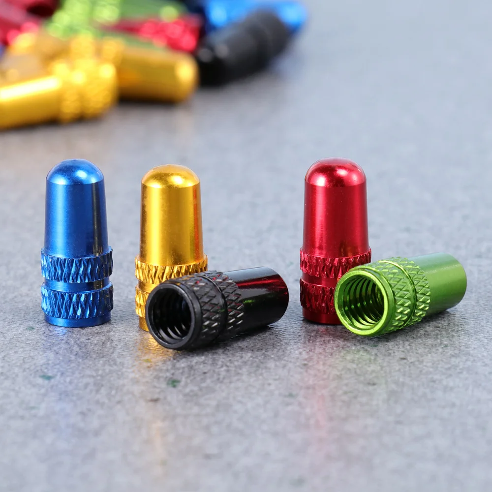 

30pcs Presta Cap Anodized Machined Aluminum Alloy French Style Bike Tire Caps Dust Covers
