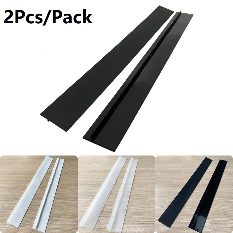 

2PCS/Pack Kitchen Silicone Stove Counter Gap Cover Heat Resistant Mat Oil Dust Water Seal Easy Clean Slit Filler Between Counter