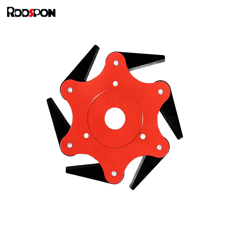 

6 лезвий универсальная Головка триммера для газонокосилки, садовый инструмент, триммер, щетка, лезвия для стрижки травы, стальная Головка тр...