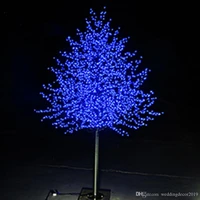 led cherry blossom christmas tree lighting p65 waterproof garden landscape decoration lamp for wedding party christmas supplies