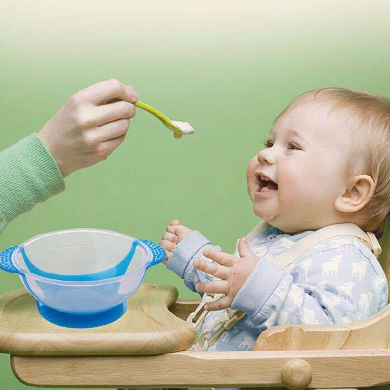 Чаша для кормления младенца набор столовых приборов Прозрачная чаша на присоске