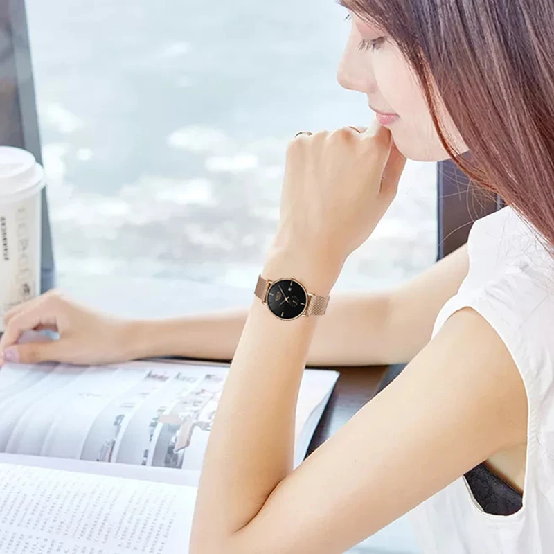 2020LIGE New listing Luxury Women Dress Gold Watch Simplicity Casual Date Quartz Clock High Quality Women's Watches Montre Femme |