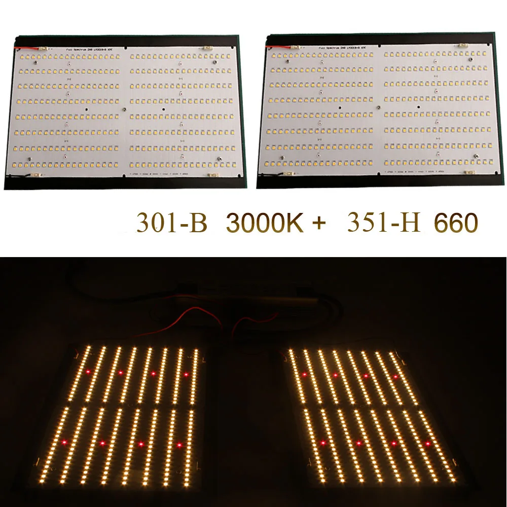 Новое поступление samsungs LM301B 3000 K/3500 K + LH351h 660nm QB288 120w Квантовая плата DIY части led 288 шт