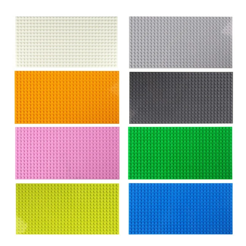 

Classic Base Plates Plastic 16*32 Dots Building Blocks Toys Mini City Construction Toy For Children DIY Board