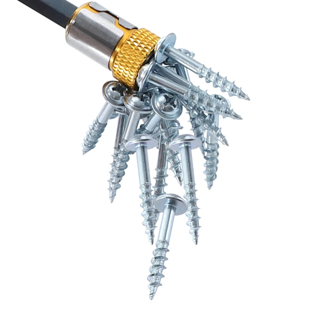 

Magnetic Drill Bit Holder 1/4" Screwdriver Magnetic Ring S2 Alloy Steel Removable Hex Electric Screwdriver Bit Strong Magnetizer