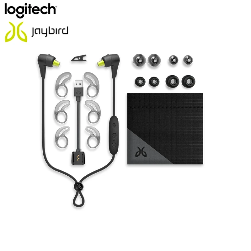 Беспроводные спортивные наушники Logitech Jaybird X4 Bluetooth время воспроизведения 8 часов