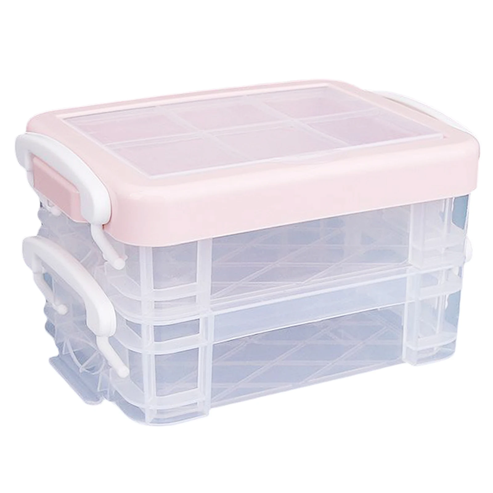 Многофункциональный прозрачный пластиковый ящик для инструментов хранения