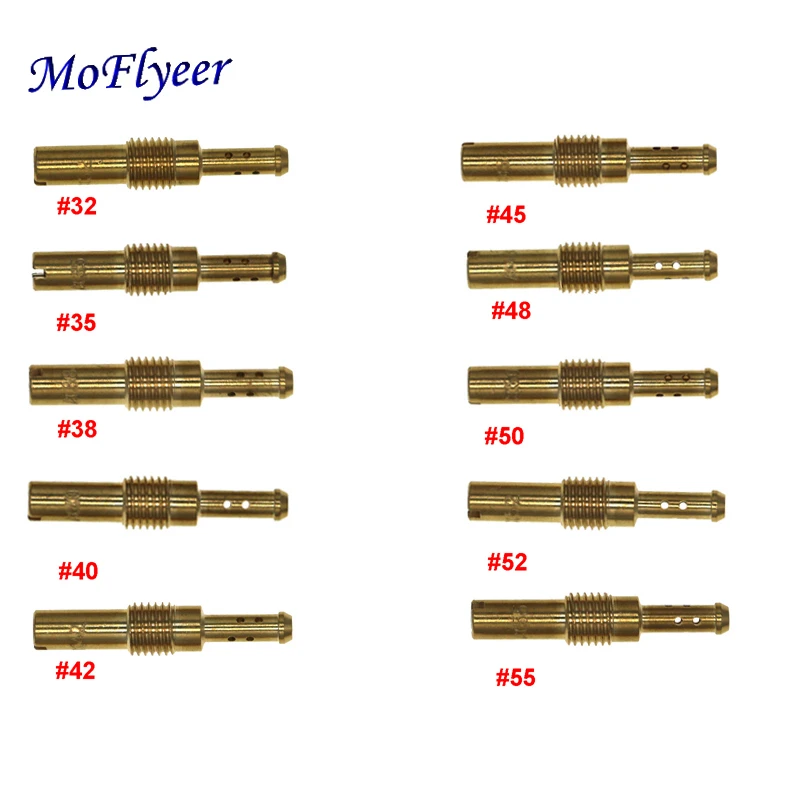MoFlyeer 20шт набор мотоциклетного карбюратора медленный/пилотный струйный или