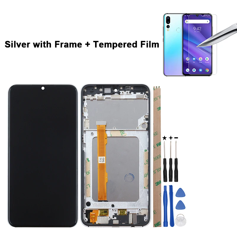 With Frame and Film Ocolor для Umi Umidigi A5 Pro ЖК-дисплей и сенсорный экран с рамкой в сборе+ Инструменты+ пленка для телефона Umidigi A5 Pro 6,3'' - Цвет: With Frame and Film
