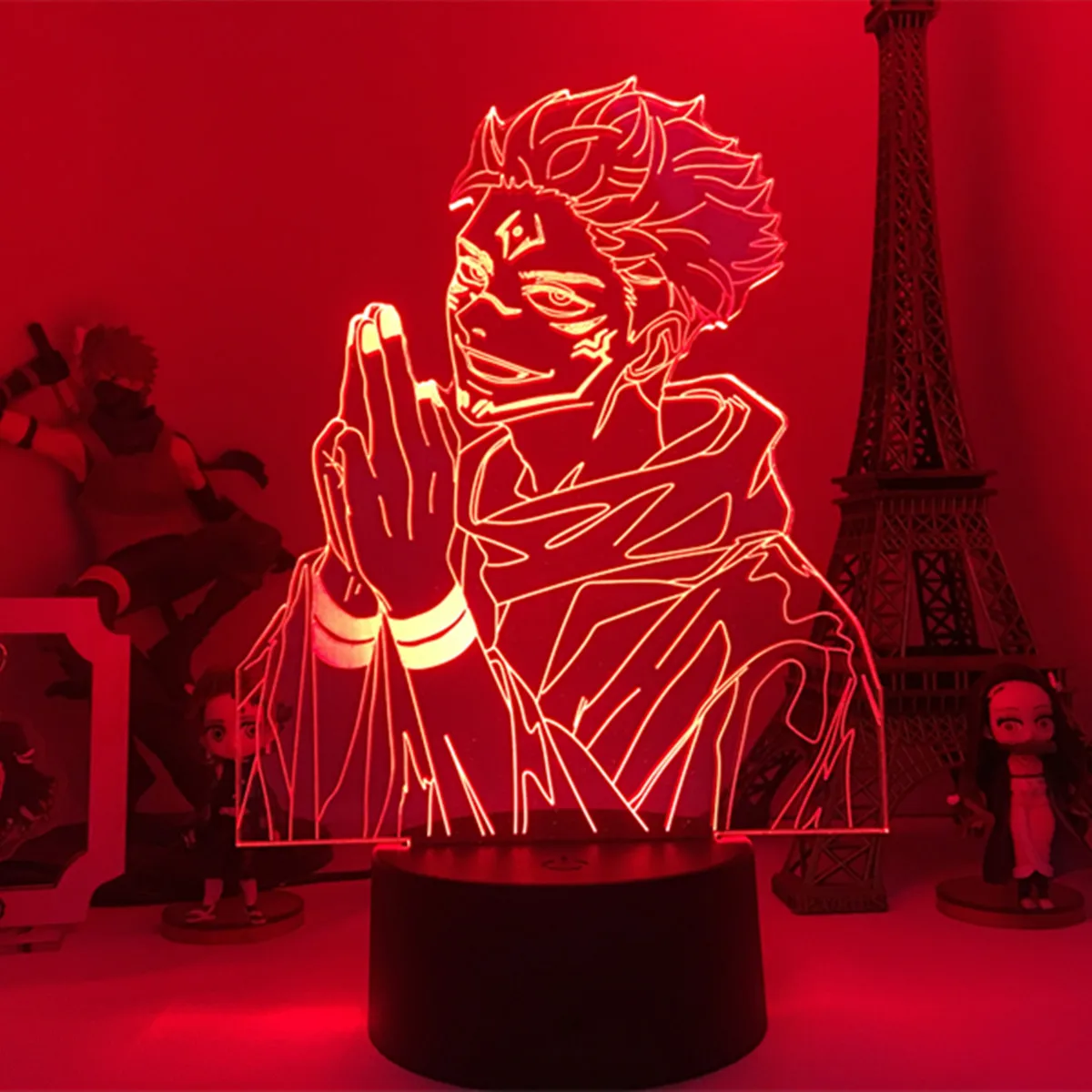 Светодиодный ночсветильник в стиле аниме juютсу Kaisen модель 3D фигурки роймен