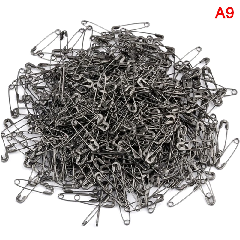 

1000pcs/lot Safety Pins DIY Sewing Tools Accessory Stainless Steel Needles Large Safety Pin Small Brooch Apparel Accessories