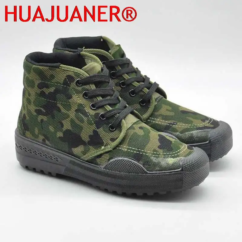 

Men's Outdoor Tactical Sports Shoes Military Training Camouflage Men's Shoes Site Laborers Slip Wear Canvas Shoes 35-45 Yards