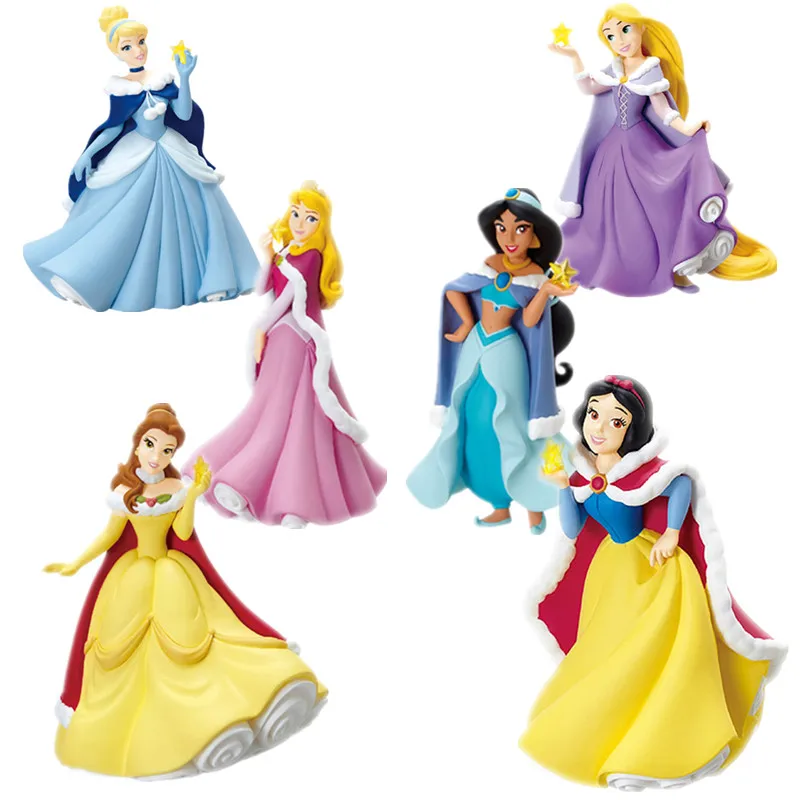 1 шт./лот маленькая кукла принцессы из ПВХ 8 см подарок предметы интерьера детские