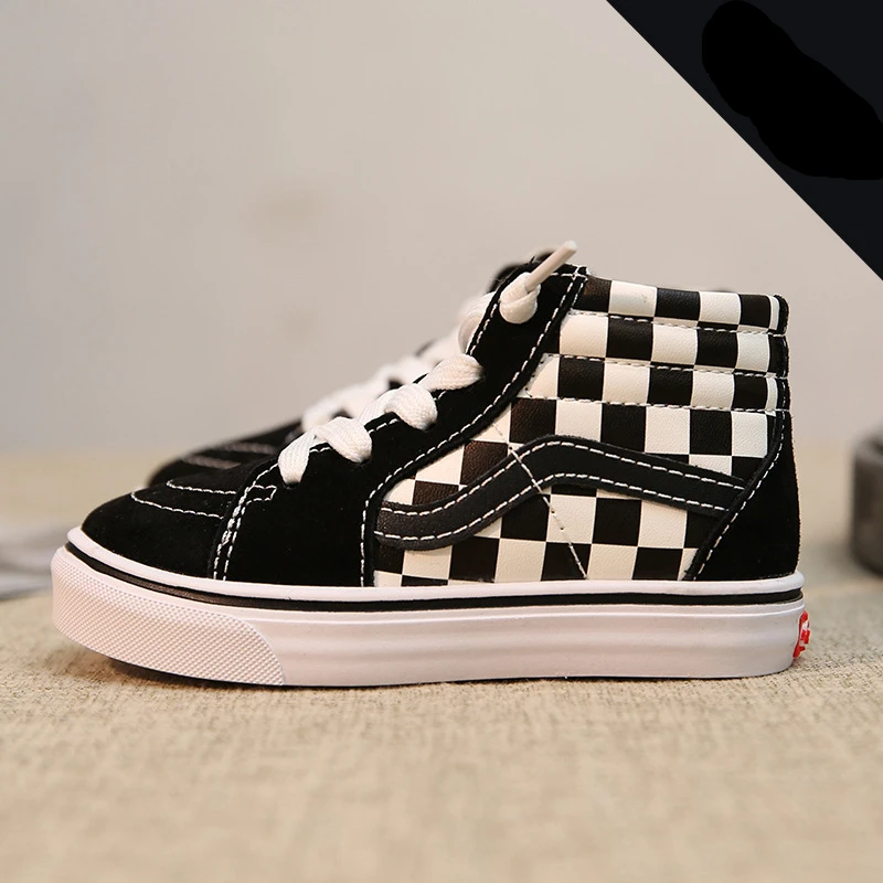 

Babaya 2021 Spring and Autumn Children's canvas shoes Girls Black shoes boys soft Cotton High top Sneakers Students Shoes XZ061