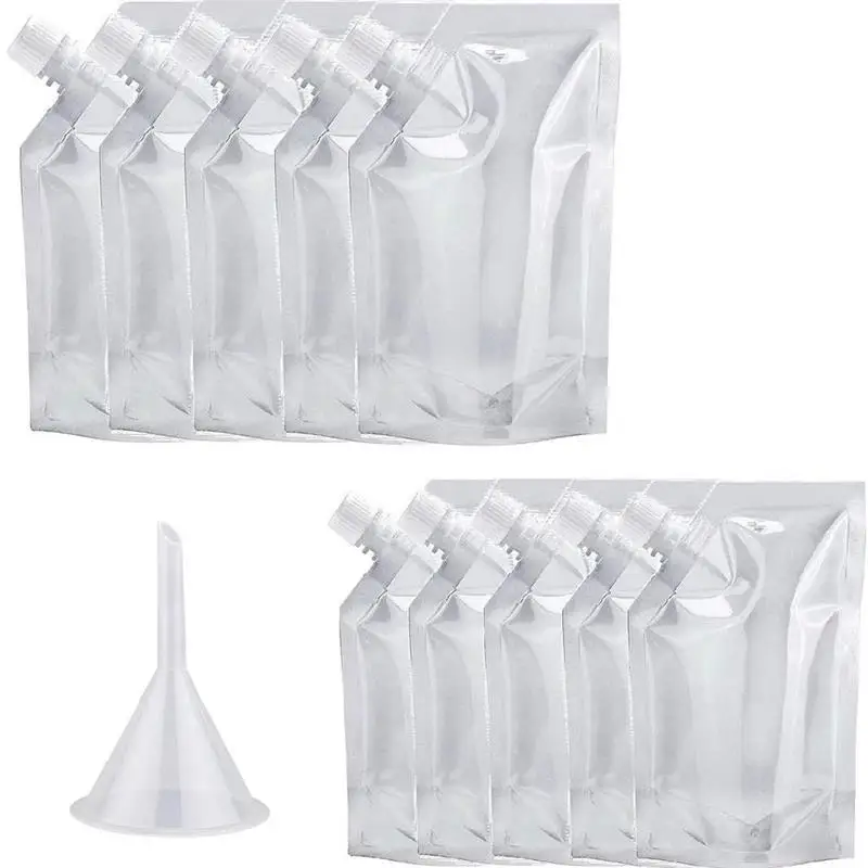 5 шт. фляжки с воронкой для питья многоразовые | Дом и сад