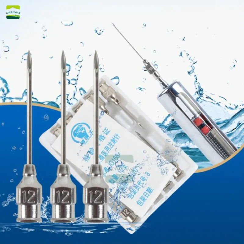 10 шт. утолщенная игла из нержавеющей стали непрерывный шприц иглы свинья овца