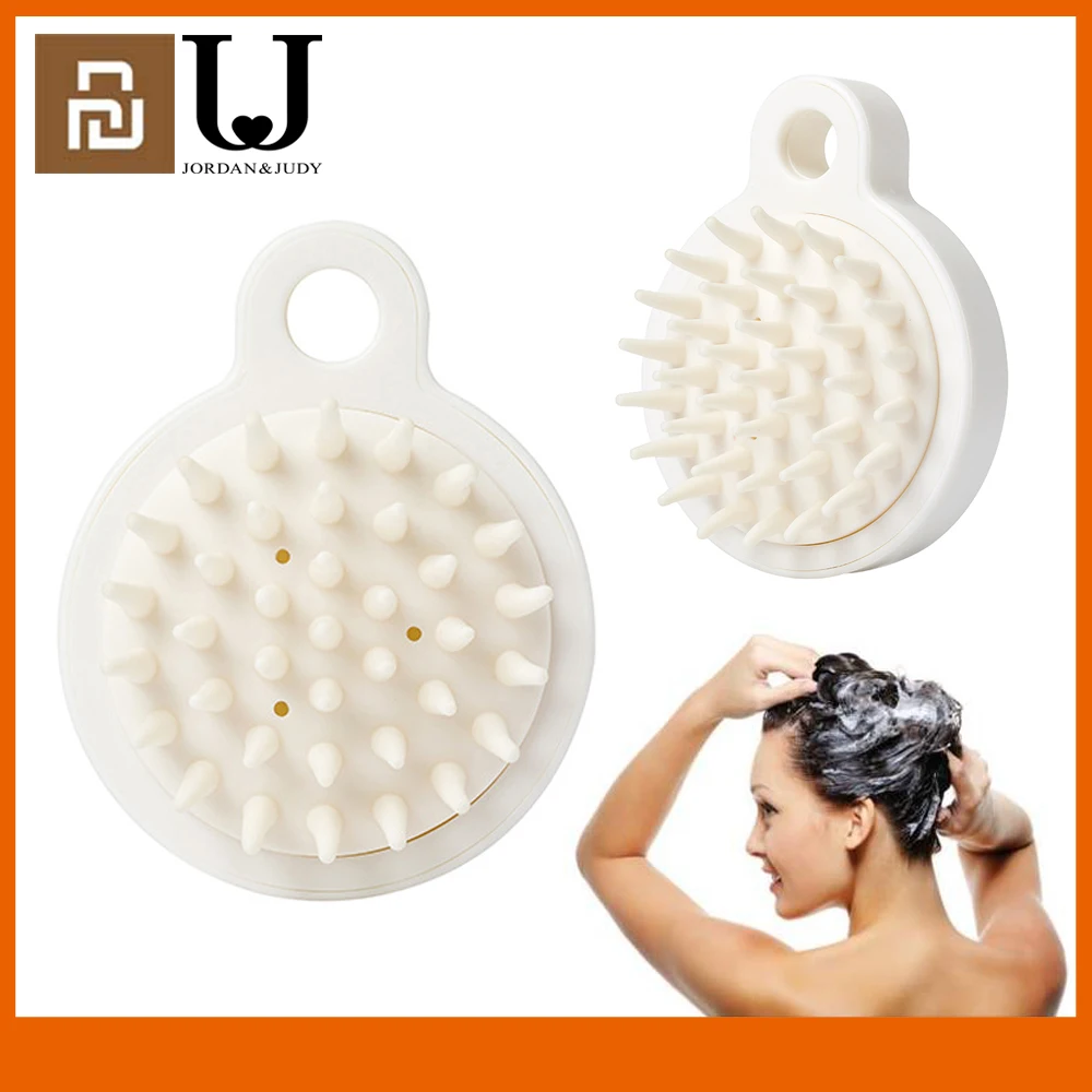 

Jordan Judy Shampoo Brush Handheld TPE Scalp Shampoo Massage Brush Head Washing Hair Comb Massage Soft Brush