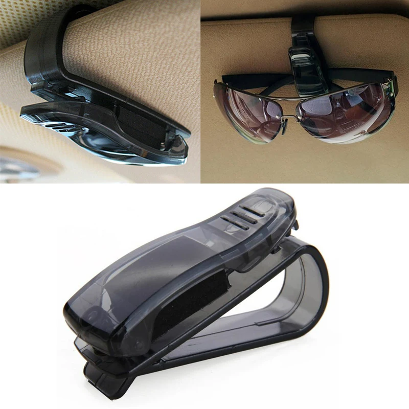

Hot Sale Car Accessories Sun Visor Sunglass Eyeglasses Glasses Card Pen ABS Portable Clip Ticket Holder Stand Goggles Eyewear
