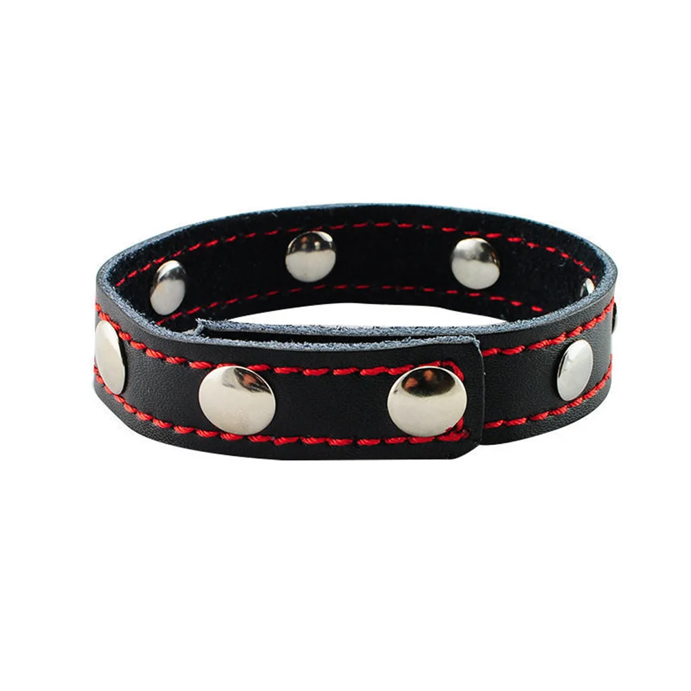 Мужские Кожаные Кольца для пениса Manyjoy кожаный пенис и мяч Растяжитель бандаж