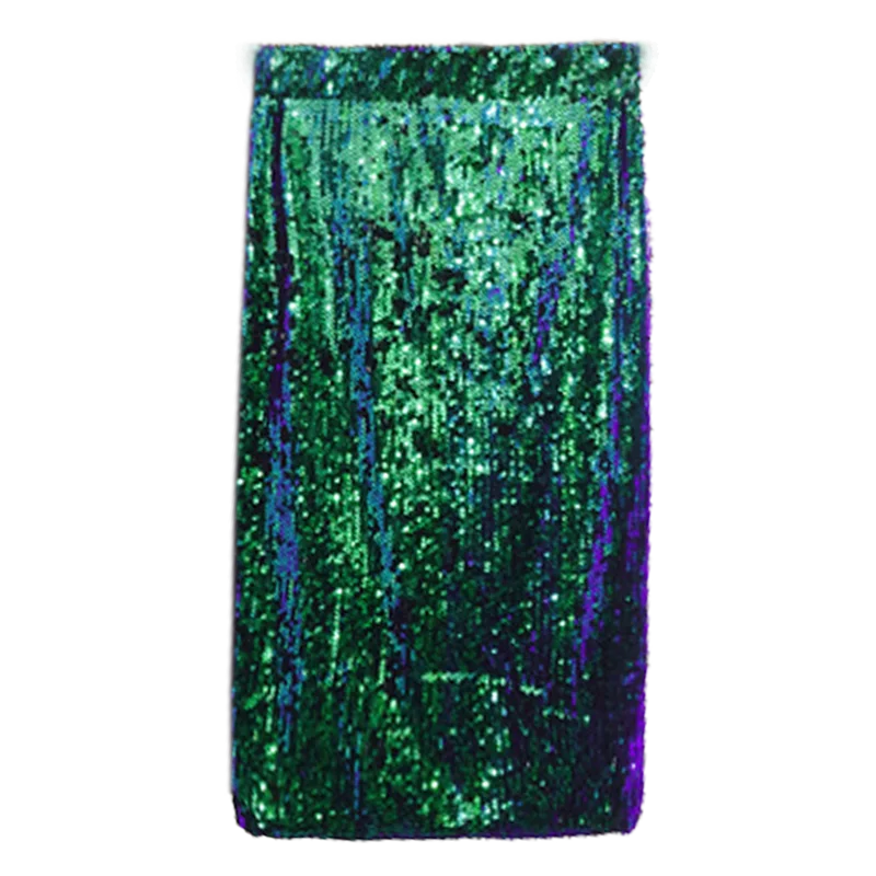 Шикарная блестящая юбка карандаш с эластичной талией Женская облегающая высокой