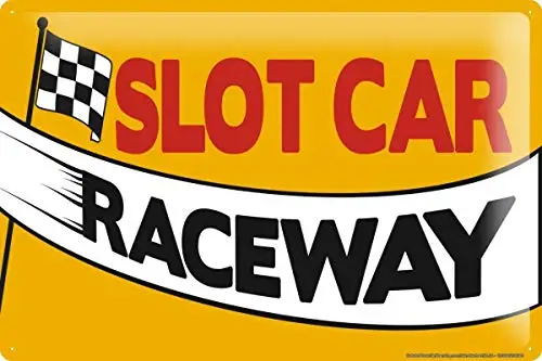 

Sports Slot Car Theme Metal Tin Sign 8x12 Inches Retro Wall Decor Sign Bar Dining Room Living Room Kitchen Garage