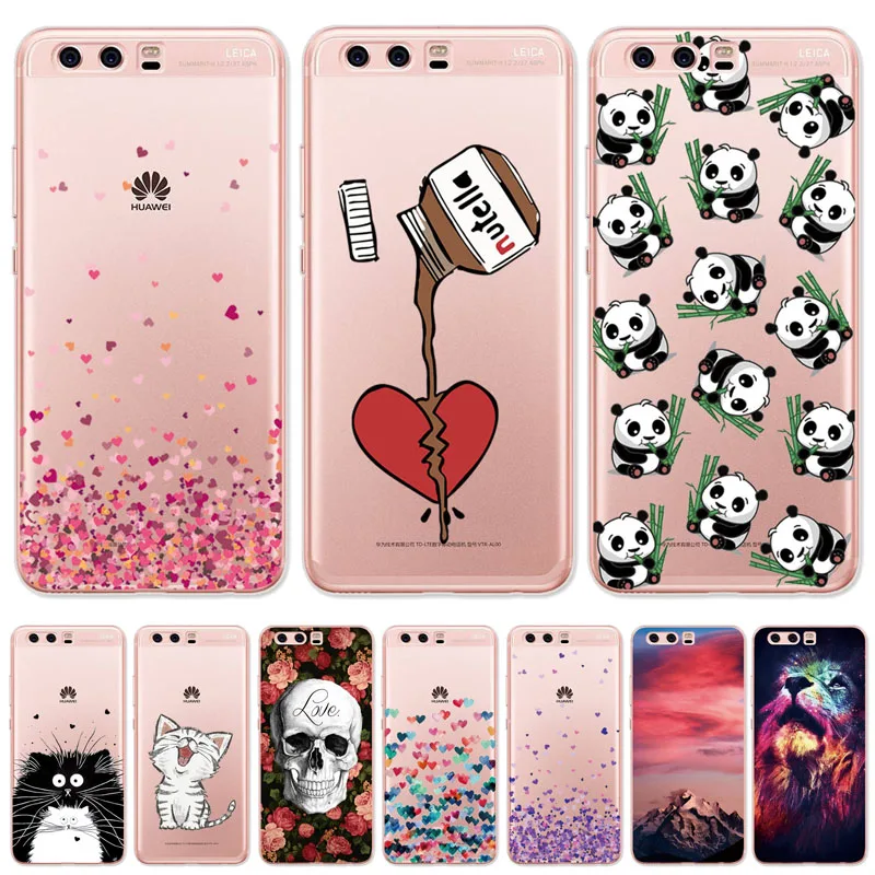 Soft TPU Case For Huawei P20 P10 P9 P8 Lite 2017 Transparent Slim Pattern Cover Honor 7X 6X 7 8 9 10 Cases |