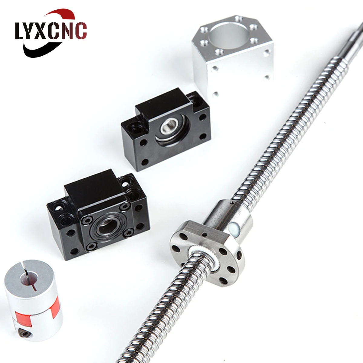 Шариковый винт SFU2505 шариковый с фланцем 2505 одна шариковая гайка BK/BF20 Концевая