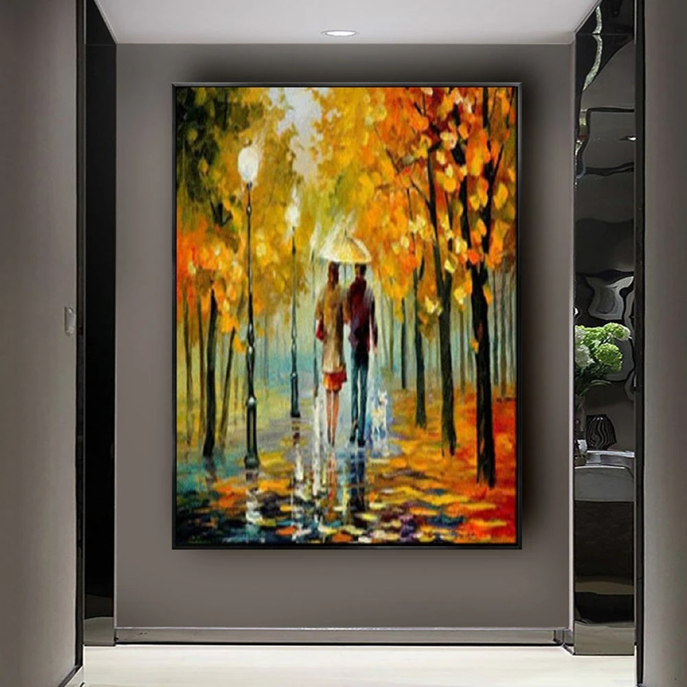 

Nordic abstract home decor Natural Scenery Painting on Canvas Hand Painted Knife Oil Painting Wall Art sofa Decor Wall Pictures