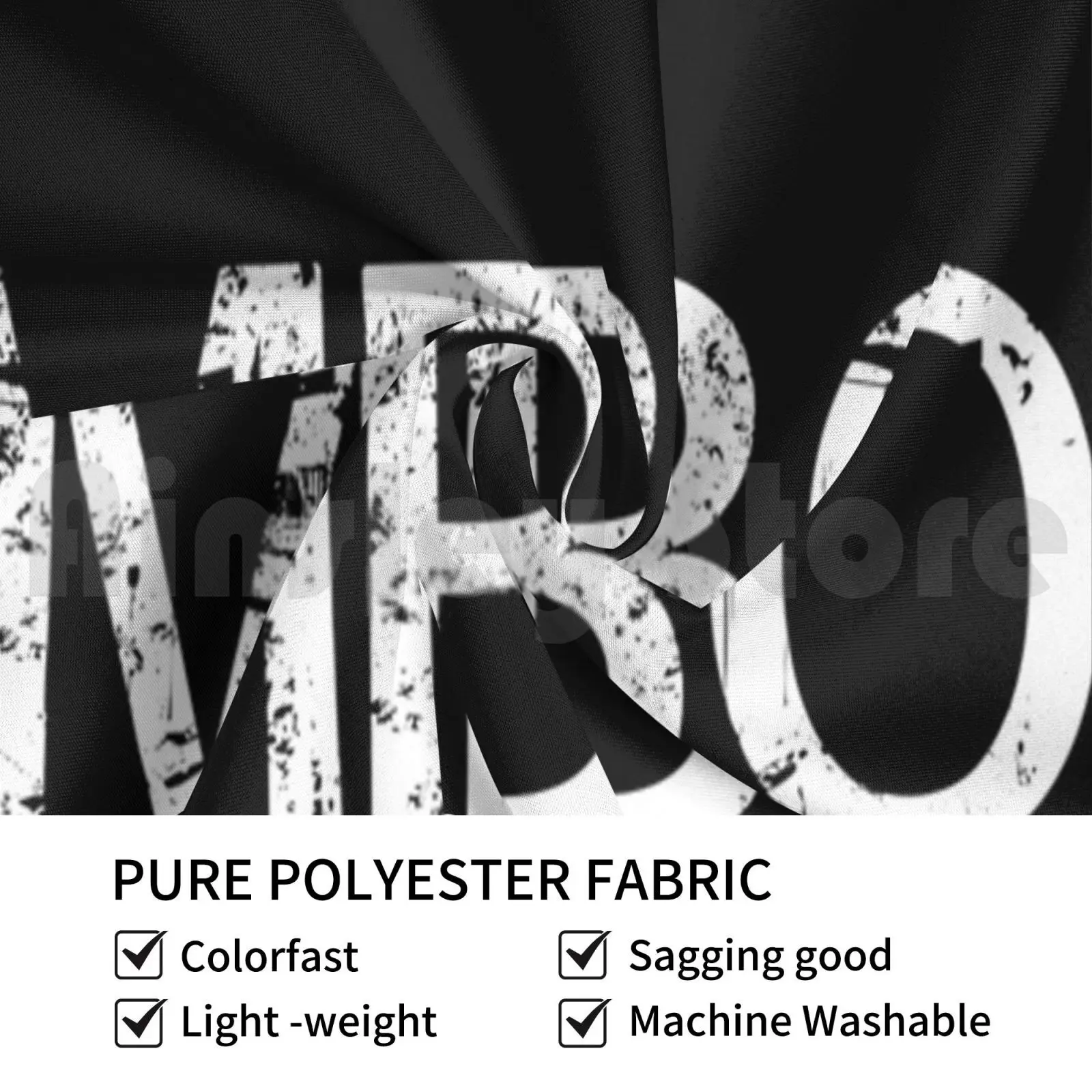 Aimbot гобеленовый фон на стену подвесной черный белый и Состаренный текст