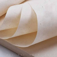 sandalwood hemp half ripe xuan paper handmade long fiber rice paper seal script brush calligraphy xie yi painting practice