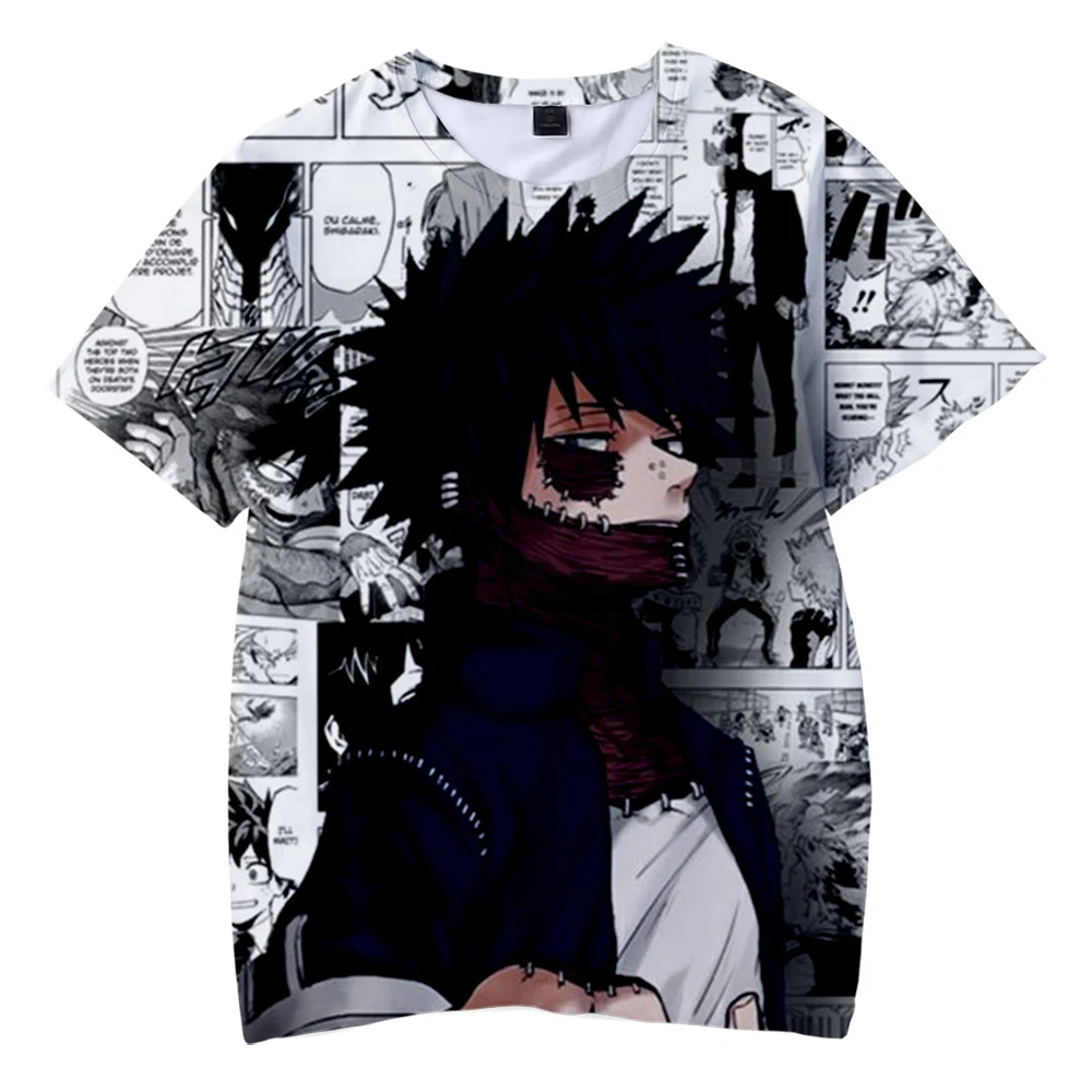 

My Hero Academia Dabi 3D Printed t-shirt Spring/Summer Short Sleeve tshirt Harajuku For Adult And Kids