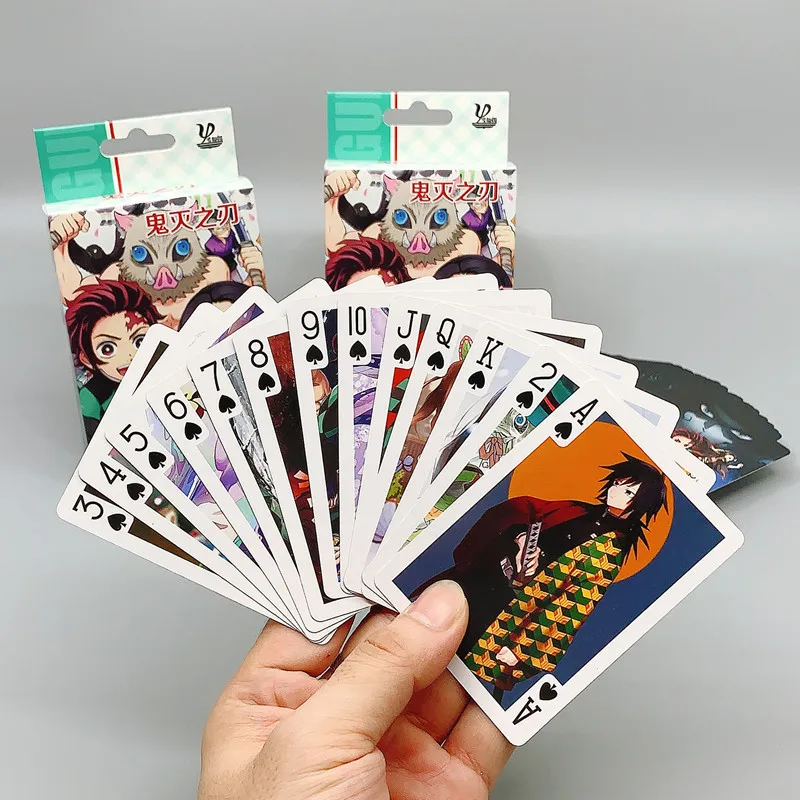 Фигурка аниме рассекающий демонов Kimetsu no Yaiba Pokercards Kamado Tanjirou Nezuko Zenitsu Hashibira Inosuke