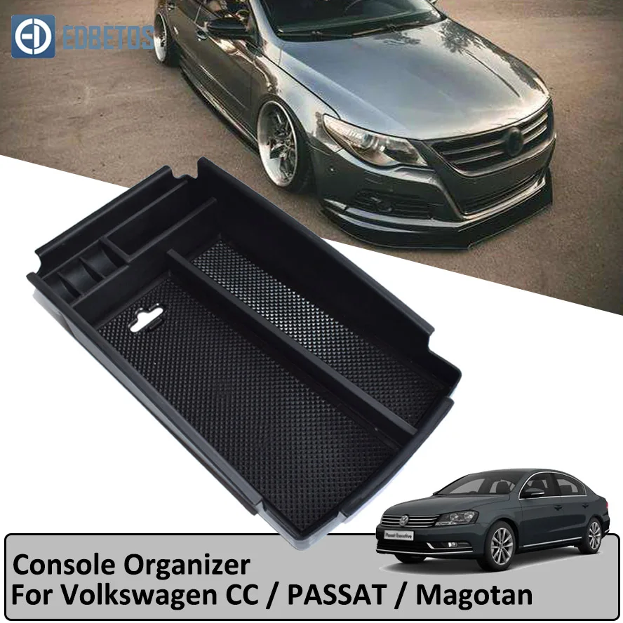 Подлокотник вторичный бардачок для V W VOLKSWAGEN C PASSAT B6 B7 2006- центральная консоль Органайзер лоток