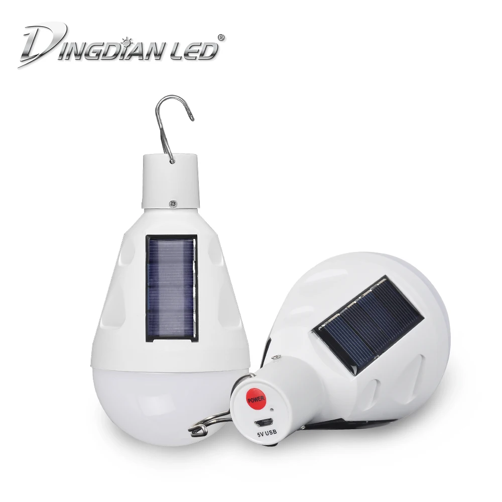 Светодиодный светильник на солнечной батарее перезаряжаемый от USB 12 Вт