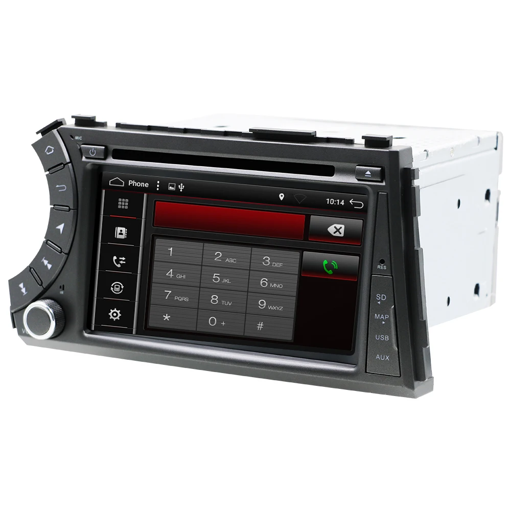 Eunavi 2 din android автомобильный мультимедийный плеер для Ssang yong Ssangyong Actyon Kyron DVD Авто