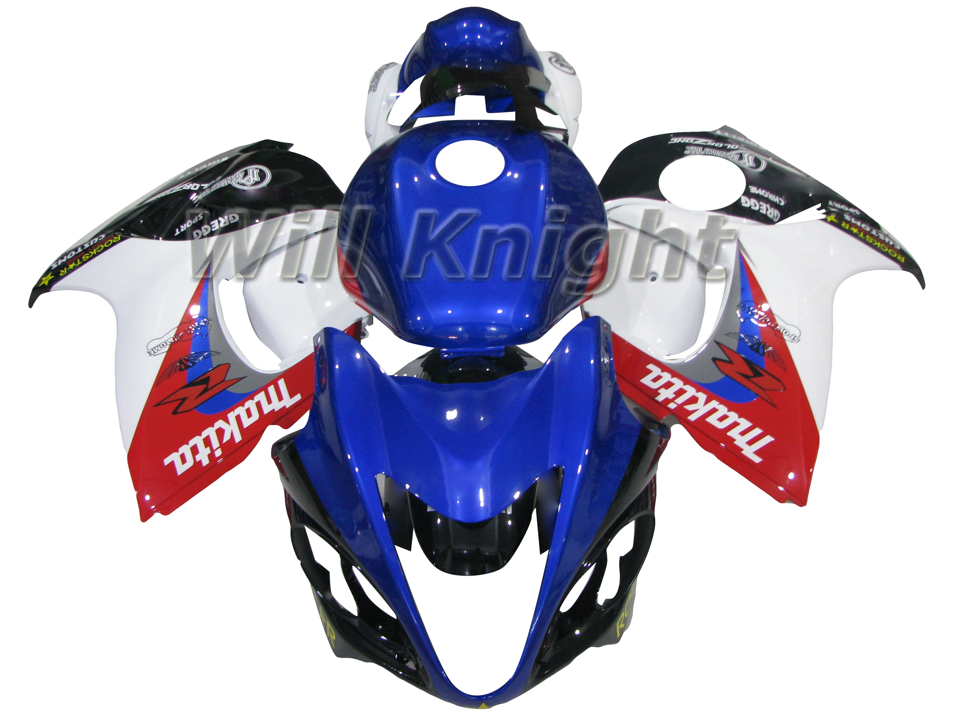 

For Suzuki GSX-R1300 Hayabusa 2008-2016 ABS Plastic Injection Fairing Kit Blue White Black 2009 2010 2011 2012 2013 2014 2015