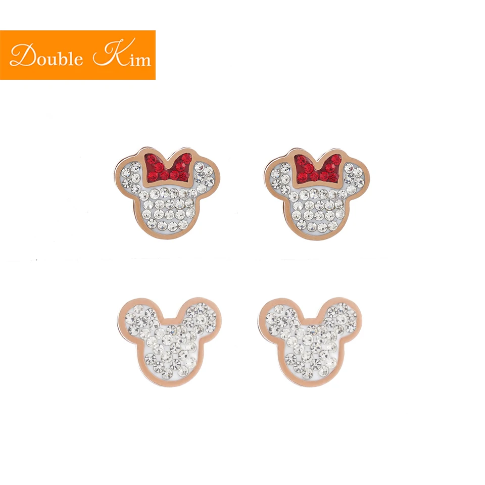 Кавайная одежда с героями мультфильмов для мыши белые серьги гвоздики титановая