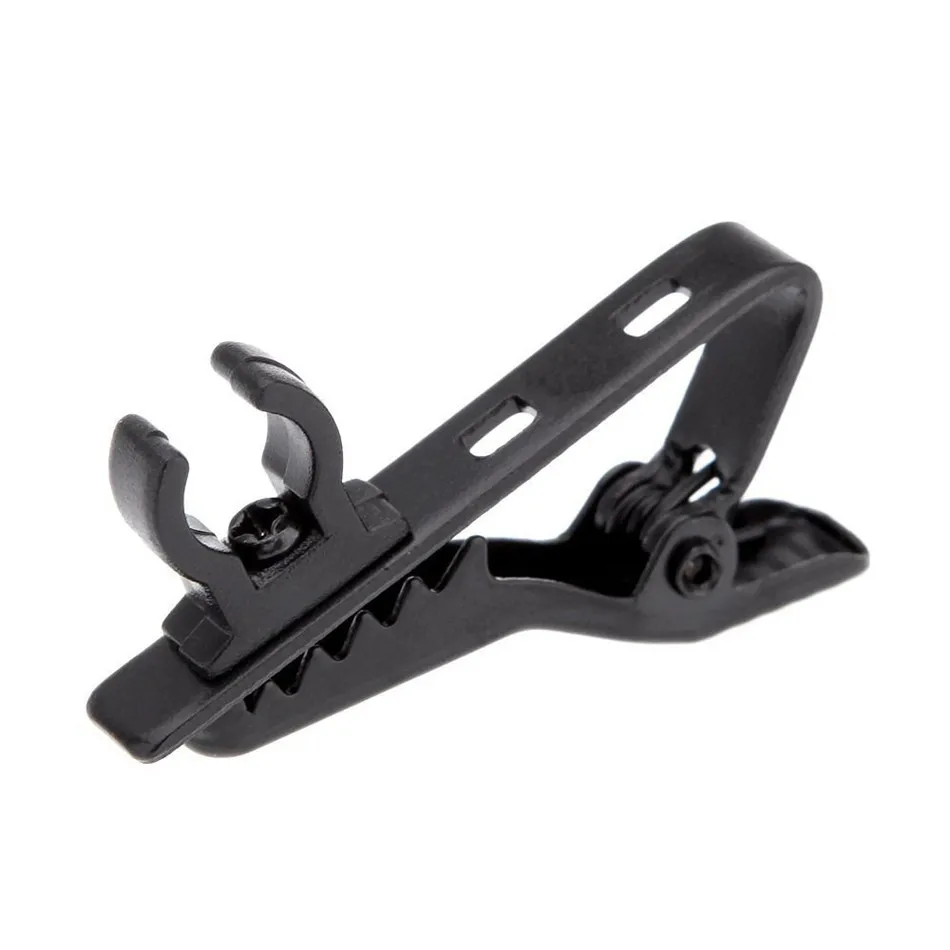 3 шт. зажим для галстука с отворотом микрофона 6 мм черный петличный