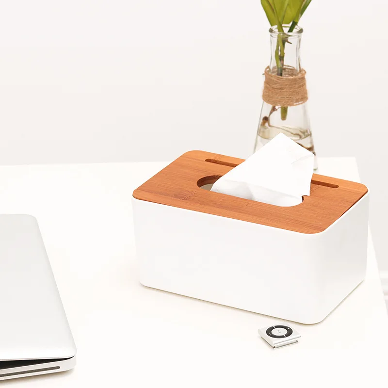 Домашняя кухонная деревянная пластиковая коробка для салфеток держатель из