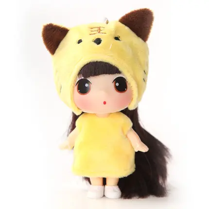 tiger BJD кукла Ddung 9 см подлинный корейский с двенадцатью знаками Зодиака животных изменение мини куклы ребенок подарок на день рождения Ключ Кулон Коллекция украшения - Цвет: tiger
