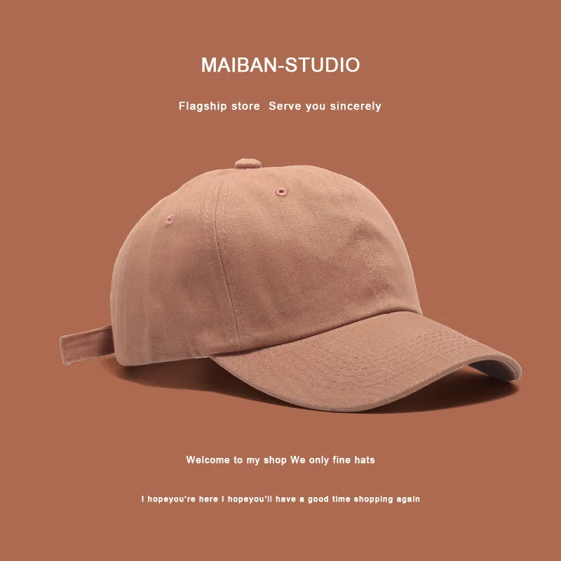 

New Women Solid Color Baseball Cap Summer Vintage Adjustable Men Peaked Cap Outdoor Casual Sun Hat Fashion Color Hip-hop Hat