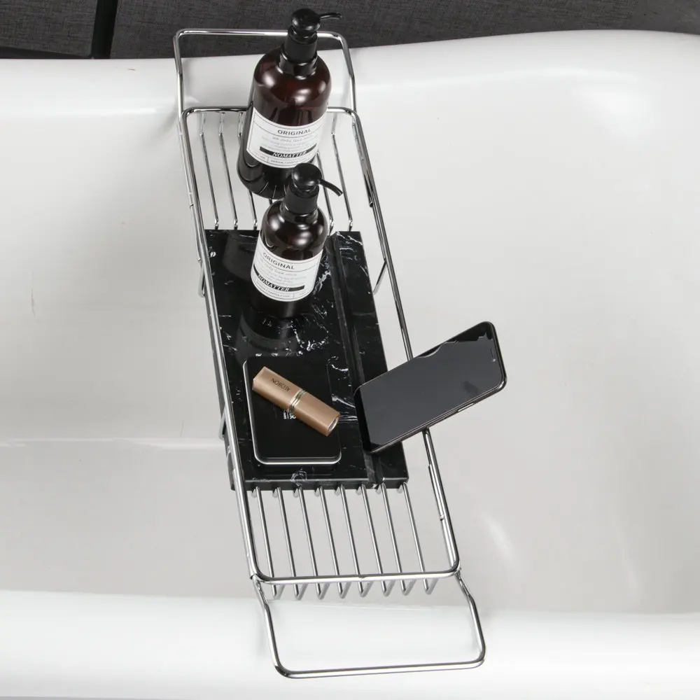 Ванная латунная сетка Мраморный поддон Ванная комната Многофункциональная полка Туалетный фен Bubble bath leisure lazy Spa Rack on.