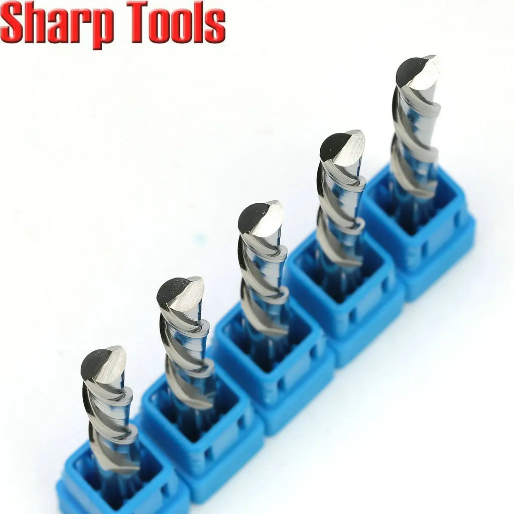 売る 6*35ミリメートルダウンカットエンドミル2フルートスパイラルビットcncルーターツールマイクログレイン超硬カッター木材mdf彫刻加工