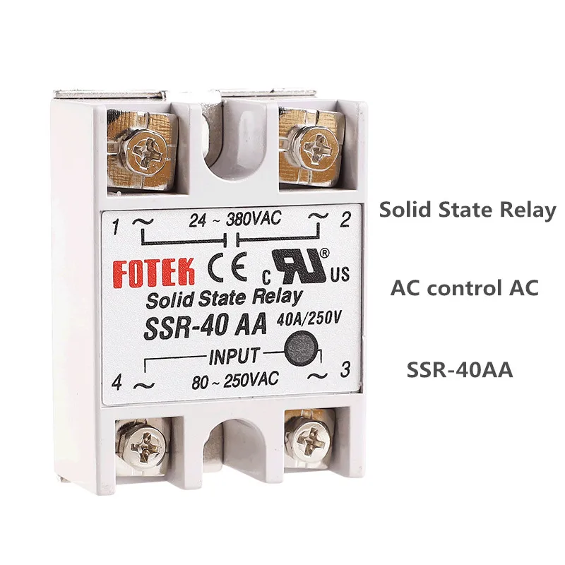 Твердотельное реле DC control AC SSR 10DA 25DA 40DA без пластиковой крышки 3 32V TO 24 380V SSR|Реле| |