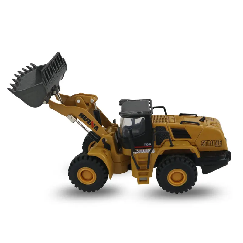 Huina Model 1:60 Scale Alloy Excavator Dump Truck Wheel Loader Engineering Vehicle Diecast Toy Christmas New Year Gifts images - 6
