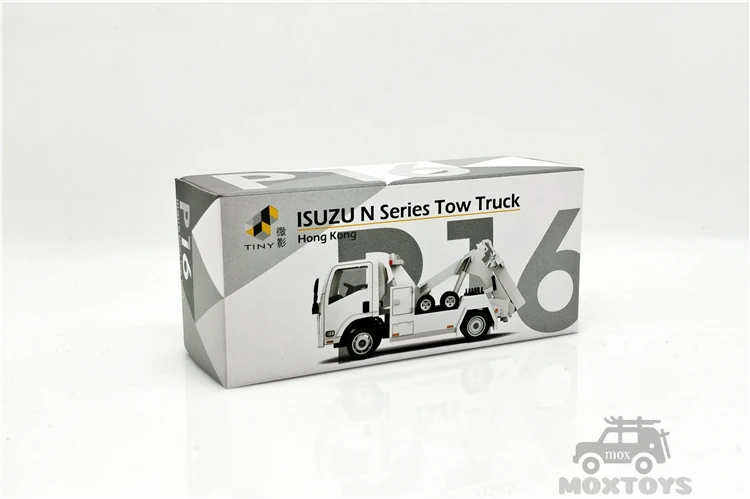 

Tiny 1:76 ISUZU N Series Tow truck White Diecast Model Car